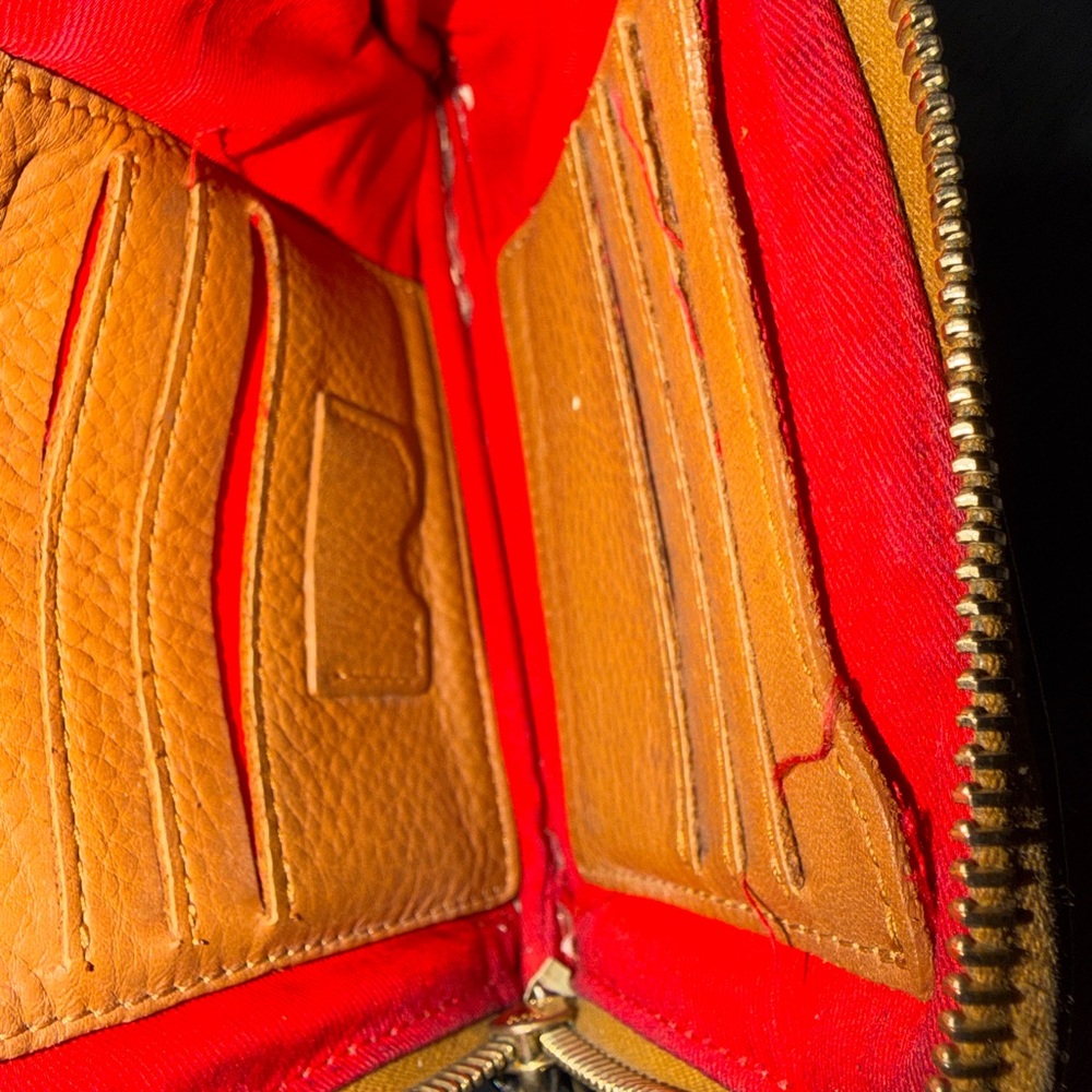 Dooney & Bourke Brown Leather Wristlet - Picture 6 of 6